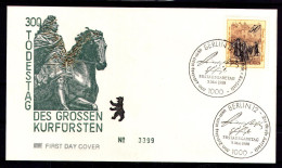 BERLIN 1988 - Michel Nr. 813 FDC - Kurfürst Friedrich Wilhelm Von Brandenburg - 1981-1990