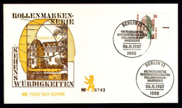 BERLIN 1987 - Michel Nr. 793A/796A FDC - Sehenswürtigkeiten - 1981-1990