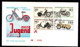 BERLIN 1983 - Michel Nr. 694/697 FDC - Jugend - Historische Motorräder - 1981-1990