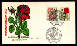 BERLIN 1982 - Michel Nr. 680/683 FDC - Wohlfahrt - Gartenrosen - Flora - 1981-1990