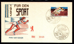 BERLIN 1982 - Michel Nr. 664/665 FDC - Sporthilfe - 1981-1990