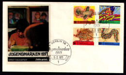 BERLIN 1971 - Michel Nr. 386/389 - FDC - Jugend - Kinderzeichnungen - 1971-1980