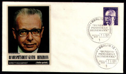 BERLIN 1970 - Michel Nr. 370 - FDC - Bundespräsident Dr. Gustav Heinemann - 1948-1970