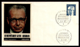 BERLIN 1970 - Michel Nr. 365 - FDC - Bundespräsident Dr. Gustav Heinemann - 1948-1970