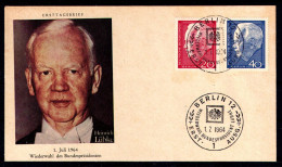 BERLIN 1964 - Michel Nr. 234/235 - FDC - Budespräsident Heinrich Lübke - 1948-1970