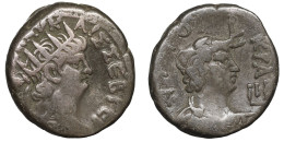 EGYPT, Alexandria. Nero. 54-68 AD. Billon Tetradrachm - La Dinastía Julio-Claudia (-27 / 69)