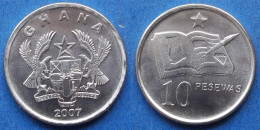 GHANA - 10 Pesewas 2007 "Open Book And Pen" KM# 39 Reform Coinage (2007) - Edelweiss Coins - Ghana