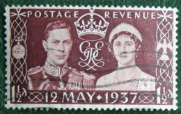 Coronation Of George VI (Mi 197 Yv 223) 1937 Used Gebruikt Oblitere ENGLAND GRANDE-BRETAGNE GB GREAT BRITAIN - Usati