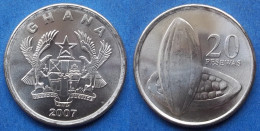 GHANA - 20 Pesewas 2007 "Split Open Cocoa Pod" KM# 40 Reform Coinage (2007) - Edelweiss Coins - Ghana