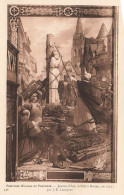 PEINTURES - TABLEAUX - Peintures Murales Du Panthéon - Jeanne D'Arc Brûlée à Rouen - Carte Postale Ancienne - Malerei & Gemälde