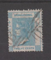 HONG-KONG:  1863/77  VICTORIA  -  12 C.  USED  STAMP  -  YV/TELL. 12 - Usati