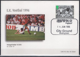 FDC EURO 96  European Championship Portugal - Turkey 1996 Nottingham - Championnat D'Europe (UEFA)