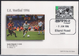 FDC EURO 96  European Championship Spain - Bulgaria 1996 Elland Road Leeds - Championnat D'Europe (UEFA)