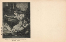 PEINTURES - TABLEAUX - Raphael Sanzio - La Vierge Au Voile - Carte Postale Ancienne - Malerei & Gemälde