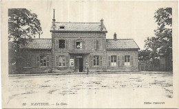 D 60.  NANTEUIL.   LA GARE.  CARTE ECRITE - Nanteuil-le-Haudouin