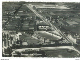 TORINO - STADIO E FIAT VISTI DALL'AEROPLANO - B/N-VIAGGIATA 1951 -TIMBRO POSTE TORINO - EDIZ. SACAT - TORINO - Stadien & Sportanlagen