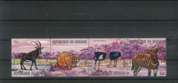 BURUNDI - 1975 - ANIMALS AND BIRDS  STAMPS STRIP SET OF 4, USED.. - Neufs