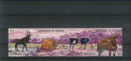 BURUNDI - 1975 - ANIMALS AND BIRDS  STAMPS STRIP SET OF 4, USED.. - Unused Stamps