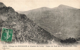 FRANCE - Village De Gourdon Et Viaduc Du Loup - Ligne Du Sud De La France - Carte Postale - Gourdon