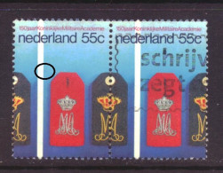 Nederland / Niederlande / Pays Bas NVPH 1165 PM1 Plaatfout Used (1978) - Varietà & Curiosità