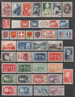 FRANCE - 1949 - ANNEE COMPLETE SAUF CITEX (841) ** MNH - 41 TIMBRES - COTE = 106 EUR. - 1940-1949