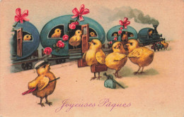 FÊTES ET VOEUX - Pâques - Des Poussins Partant En Voyage - Colorisé - Carte Postale Ancienne - Easter