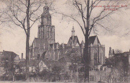 4843137Zutphen, Gezicht Op De Groote Kerk. (poststempel 1909)(kleine Vouwen In De Hoeken) - Zutphen