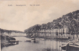 4843462Sluis, Kanaalgezicht. 1910. (rechtsboven Een Vouw) - Sluis