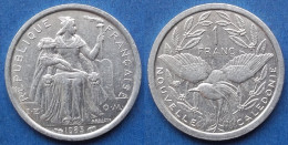 NEW CALEDONIA - 1 Franc 1983 KM# 10 French Overseas Territory - Edelweiss Coins - Nueva Caledonia