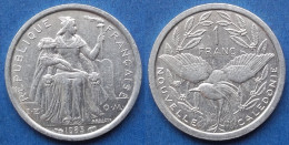 NEW CALEDONIA - 1 Franc 1983 KM# 10 French Overseas Territory - Edelweiss Coins - New Caledonia