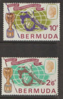 Bermuda 1966 SG  193-4  World  Cup   Lightly Mounted Mint - Bermuda