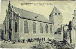 Dendermonde. St.-Gillis Kerk. Eglise De St.-Gilles. Choc Au Coin Droit En Haut - Dendermonde