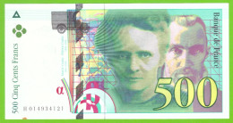 FRANCE 500 FRANCS 1994  P-160a UNC- A SMALL SPOT - 500 F 1994-2000 ''Pierre Et Marie Curie''