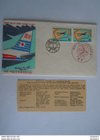 Japan Japon 1967 FDC Japan Air Lines Route Aérienne Et Avion DC-8 Yv 864 - FDC