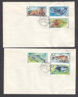 Bulgaria 1991 - Marine Mammals, Mi-Nr. 3959/64, 2 FDC - FDC