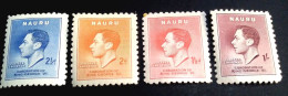 Nauru 1937, SG44-47, King George VI Coronation Set, MLH - Nauru