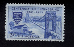 203699278 1952 SCOTT 1012 (XX) POSTFRIS MINT NEVER HINGED - Engineering Centennial BRIDGE - Nuovi