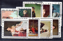 Cuba Series Nº Yvert 1272/73 + 1305/11 O PINTURA (PICTURE) - Used Stamps