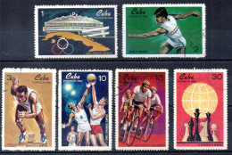 Cuba Serie Nº Yvert 1340/45 O DEPORTES (SPORTS) - Gebraucht