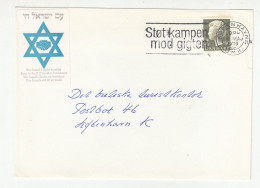 For Israel's Rigth To Exist Sticker On Letter Cover Posted 1979 Kobenhavn B231120 - Storia Postale