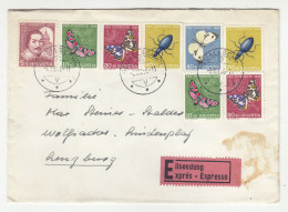 Pro Juventute 1956 Multifranked Letter Cover Posted Express Neuallschwil B231120 - Covers & Documents