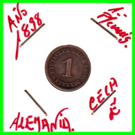 ALEMANIA – GERMANY - IMPERIO MONEDA DE COBRE DIAMETRO 17.5 Mm. DEL AÑO 1898 – CECA-E- KM-10  GOBERNANTE: GUILLERMO I - 1 Pfennig