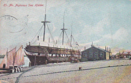 483785Den Helder, Hr. Ms. Neptunus. (poststempel HELDER 1908)(zie Hoeken) - Den Helder