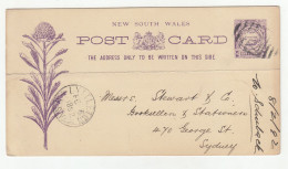 NSW Illustrated Postal Stationery Postcard Posted 1892 Lyttleton & Mogilla Postmarks B231120 - Storia Postale