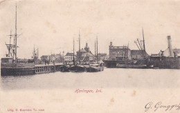 4842368Harlingen, Dok Rond 1900. (achterkant Begint Los Te Raken, Zie Hoeken) - Harlingen