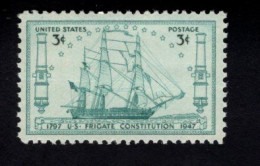 203704678 1947 SCOTT 951 (XX) POSTFRIS MINT NEVER HINGED - Us Frigate Constitution SAILING SHIP - Nuovi