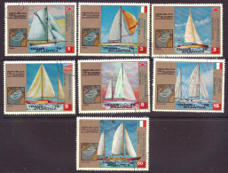 Guinea Equatorial 200 T/m 206 Used Sailing Regatta (1973) - Guinée Equatoriale