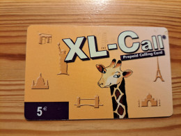 Prepaid Phonecard Belgium, XL-Call - Giraffe - [2] Prepaid & Refill Cards