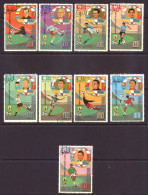 Guinea Equatorial 307 T/m 315 Used Soccer World Championship Sports (1973) - Guinée Equatoriale