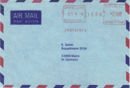 ARGENTINA 1985  AIRMAIL  LETTER SENT FROM BUENOS AIRES TO MAINZ - Covers & Documents
